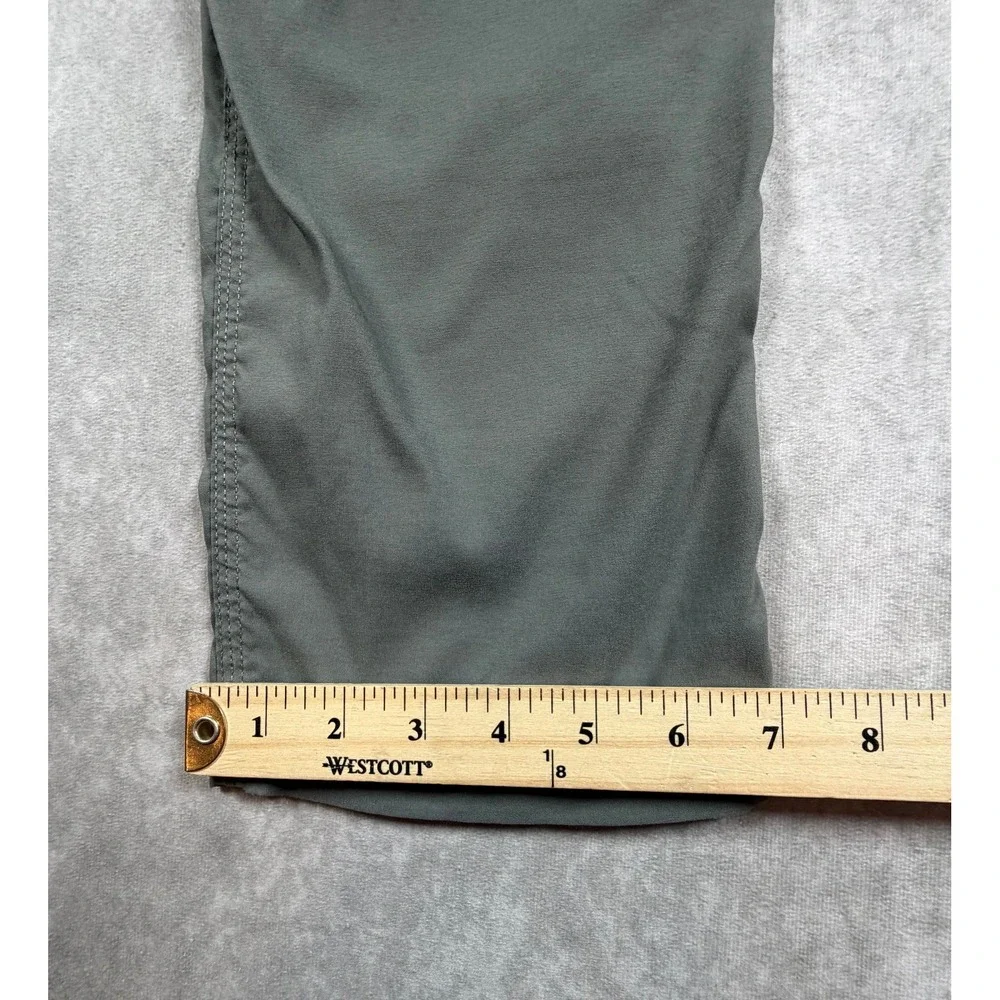 Duluth Mens 30x32 Cargo Pants Dry On The Fly Olive Green Nylon Stretch Slim Fit
